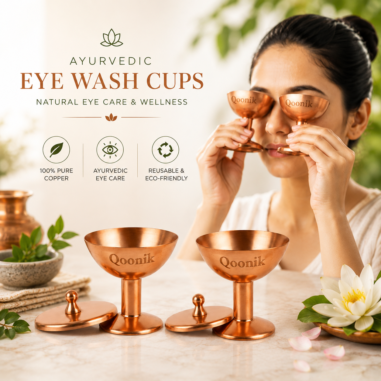 Pure Copper Eye Wash Cups